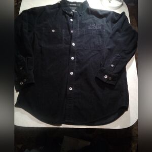 Harley Davidson Men's Black Corduroy Jacket Sz. LG